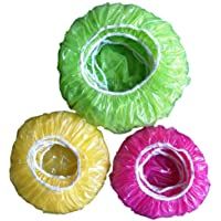 Guanici Cubiertas de Almacenamiento elásticas de plástico para Alimentos Gorros de Ducha Impermeables para la protección…